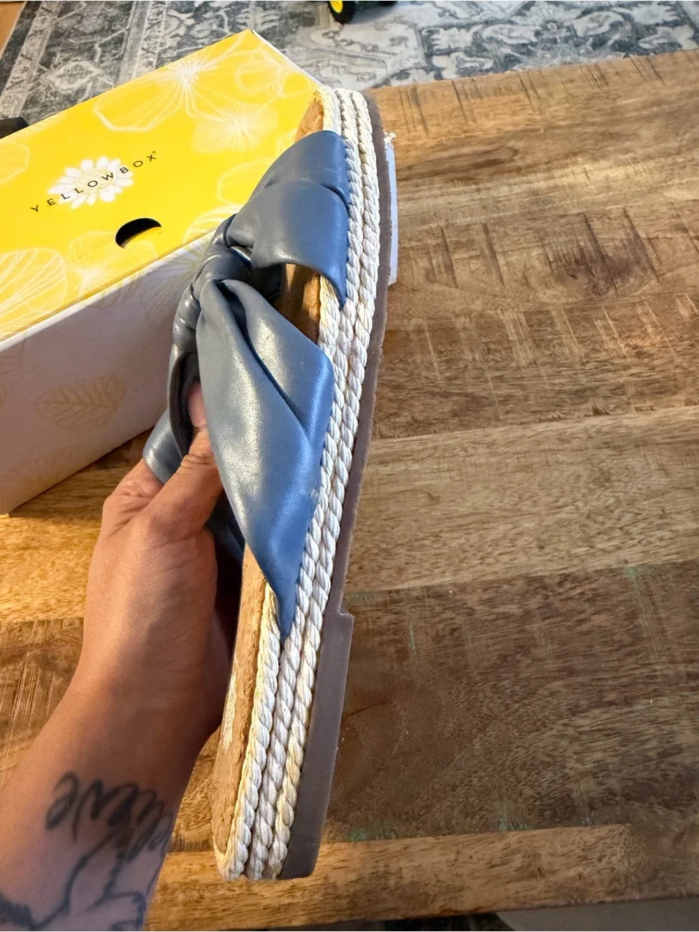 Yellow box sandals - Picture 5 of 6